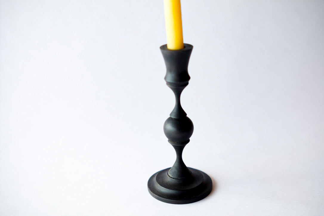 Candle holder Maple Iron Mordanting (Shipping incl.)
