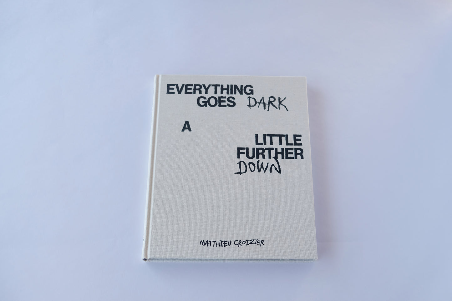 Art Book  『 EVERYTHING GOES DARK A LITTLE FURTHER DOWN by Matthieu Croizier  』