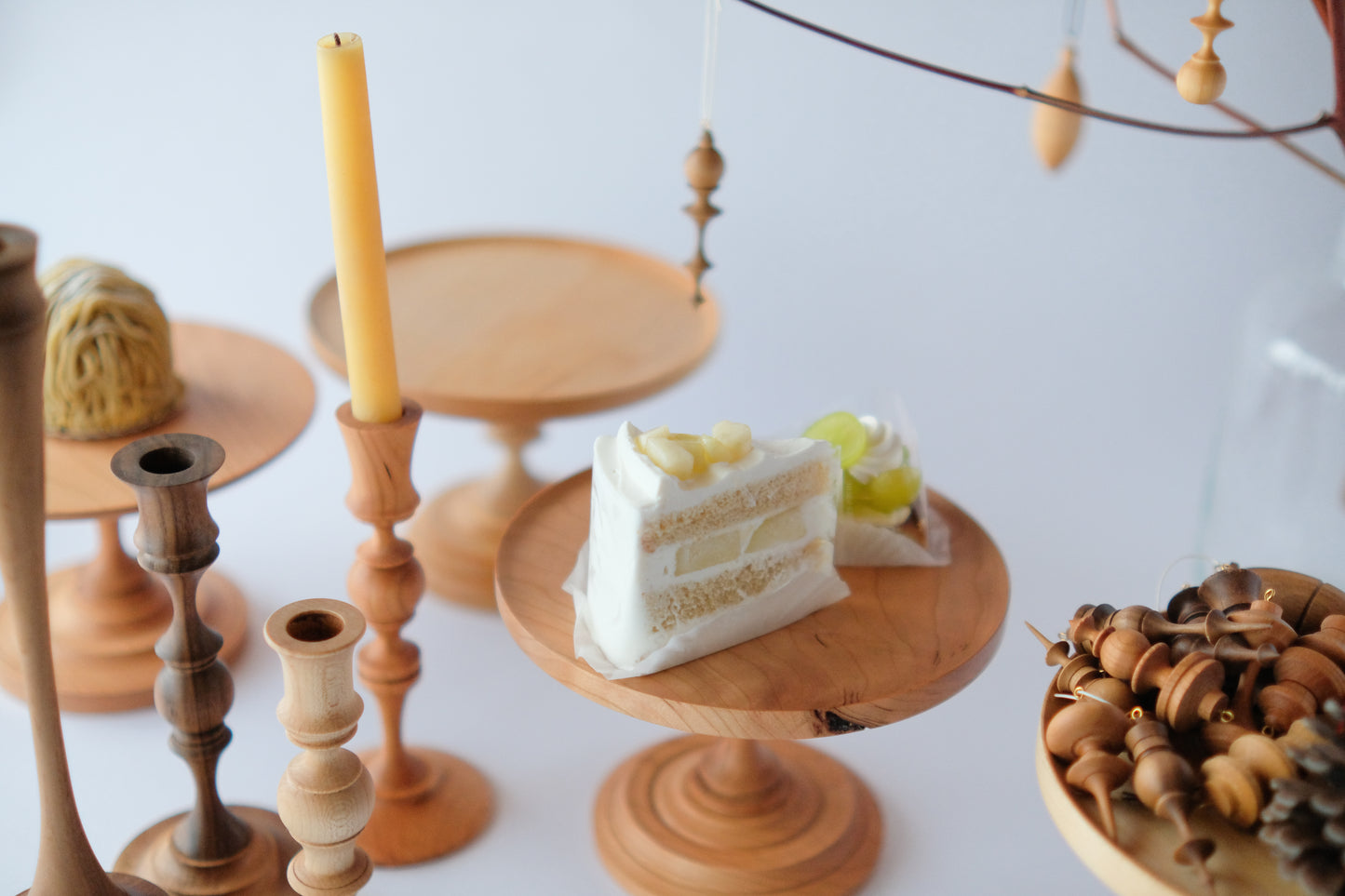 Cake Stand Maple　(Shipping incl.)
