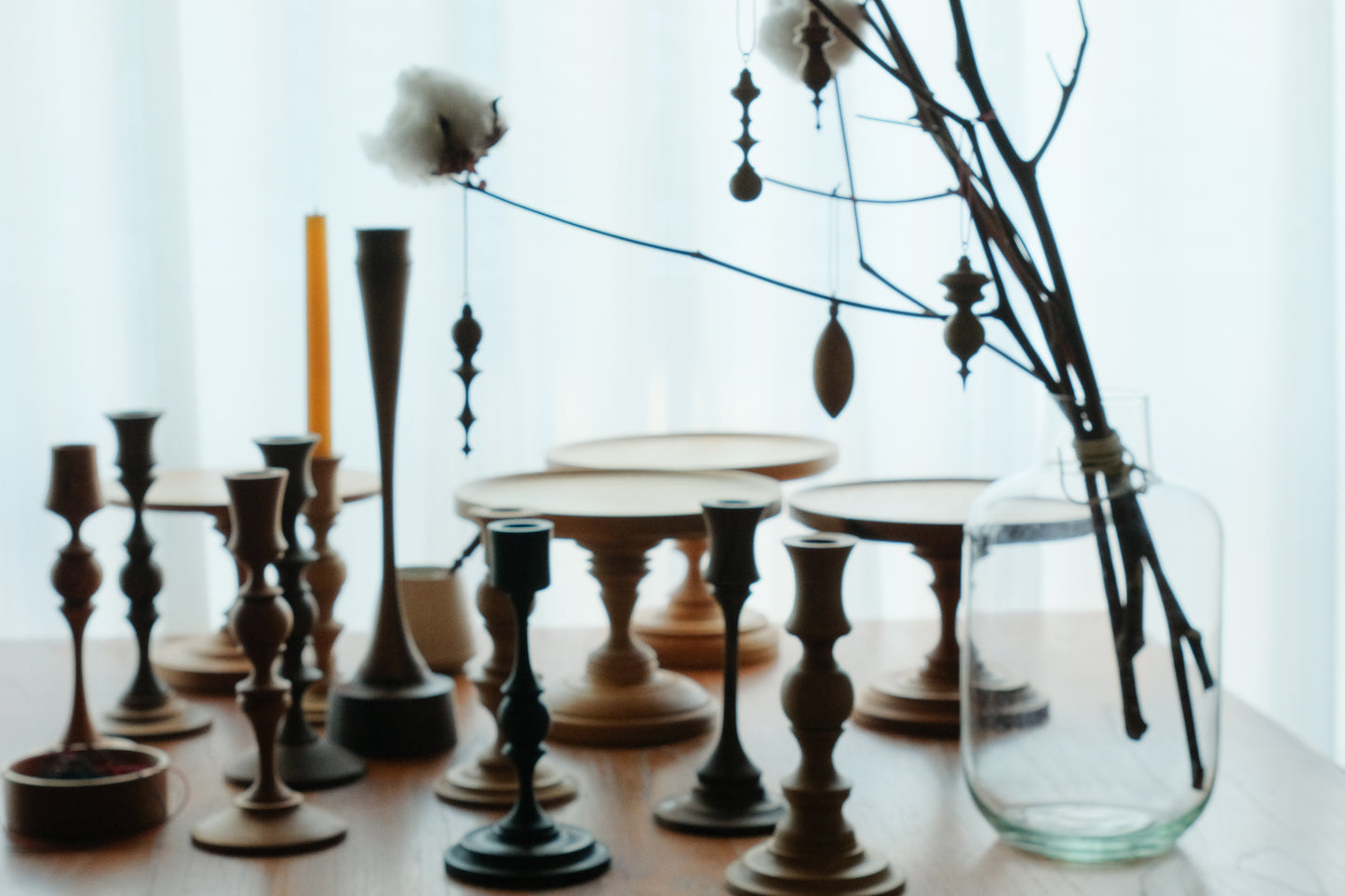 Candle holder  Walnut　(Shipping incl.)