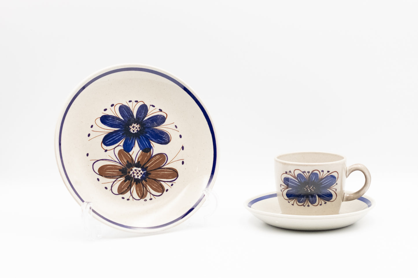 Cup & Saucer & Plate   　Stavangerflint　　Sera　(Shipping incl.)