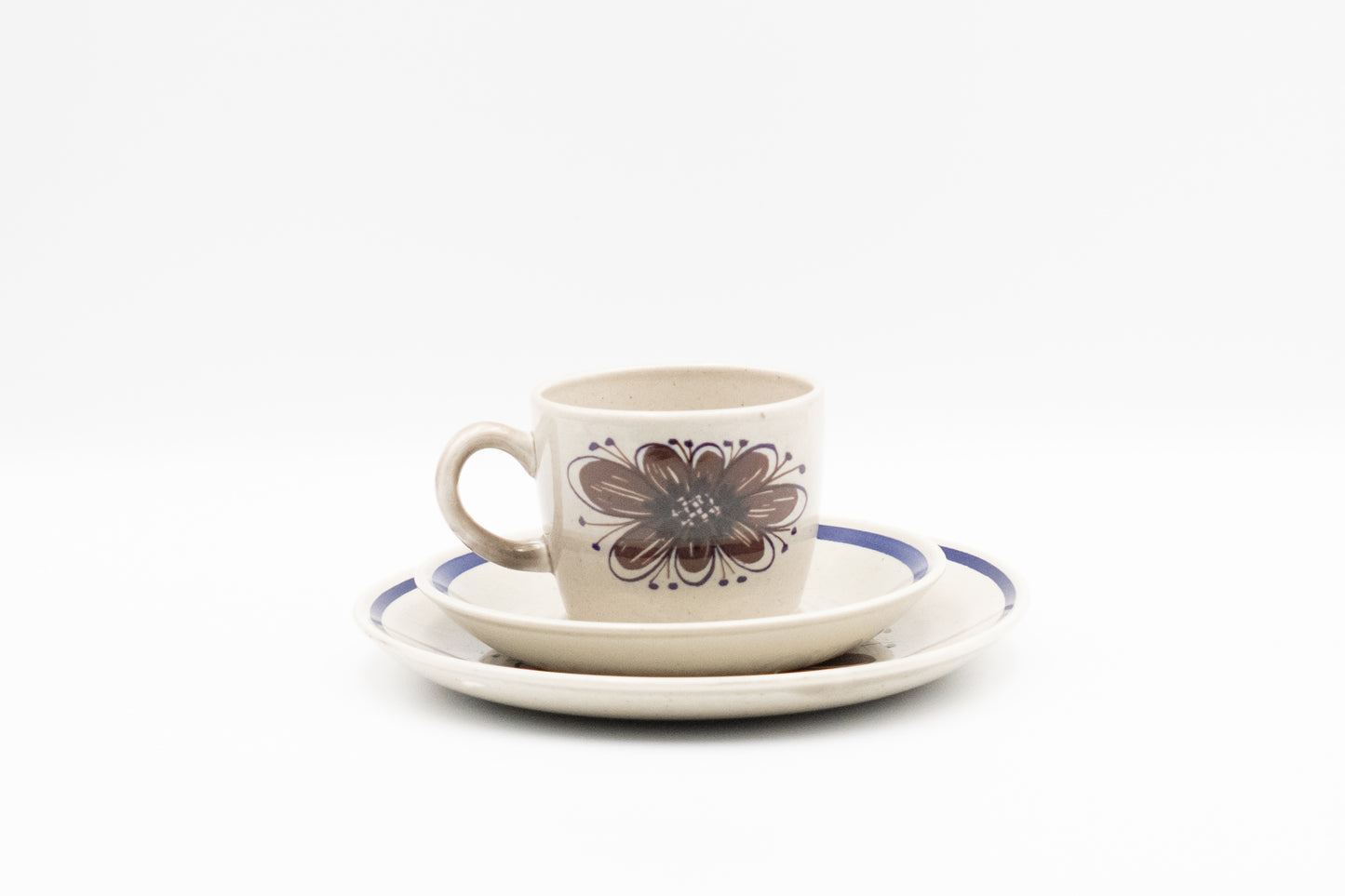 Cup & Saucer & Plate   　Stavangerflint　　Sera　(Shipping incl.)