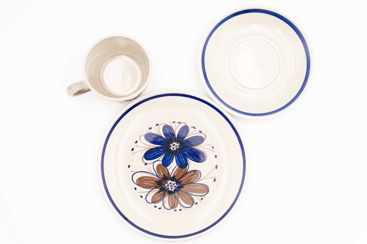 Cup & Saucer & Plate   　Stavangerflint　　Sera　(Shipping incl.)
