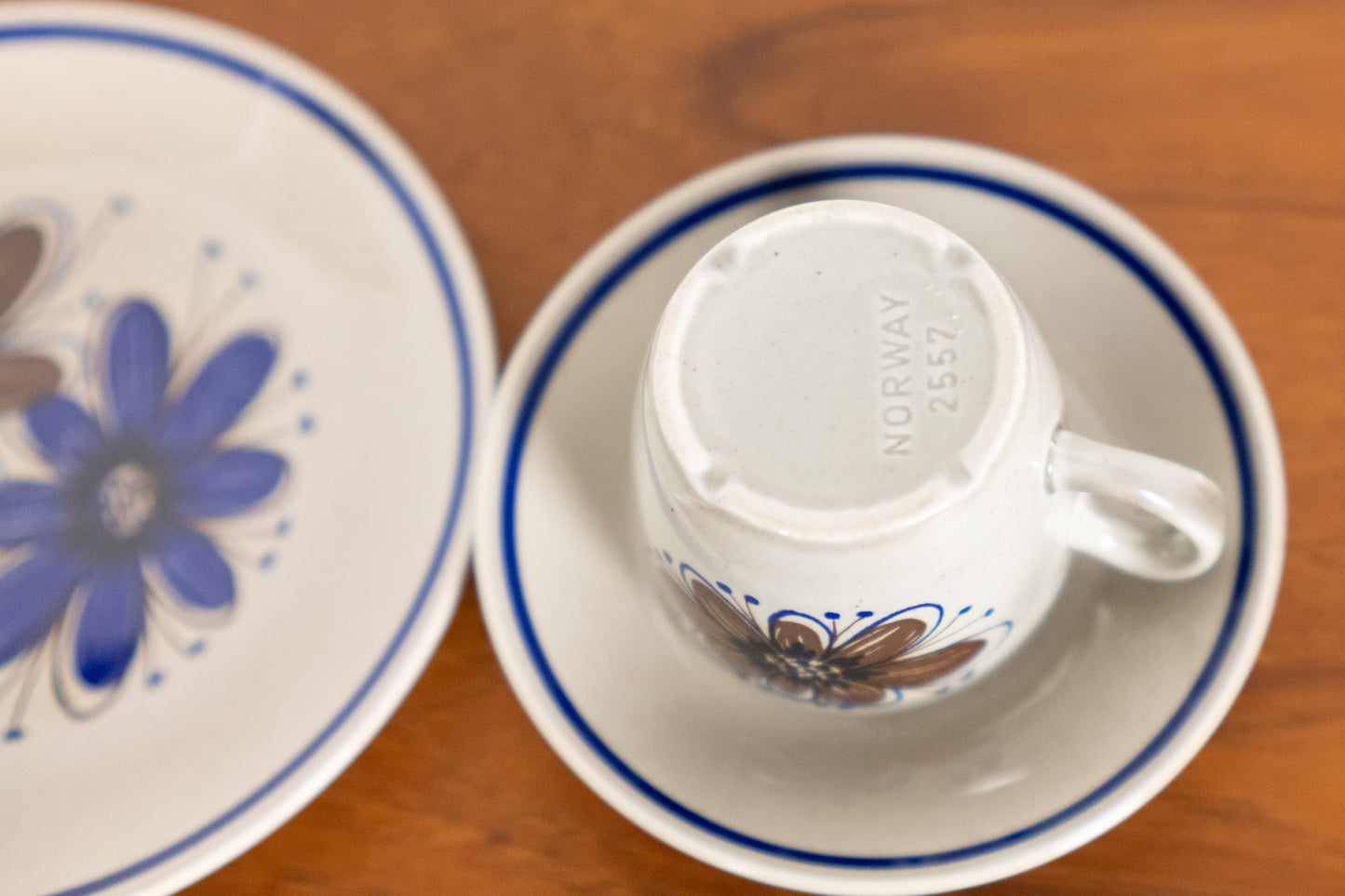Cup & Saucer & Plate   　Stavangerflint　　Sera　(Shipping incl.)