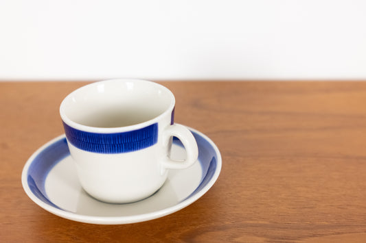 Cup & Saucer   　Rörstrand　　KOKA Blå　(Shipping incl.)